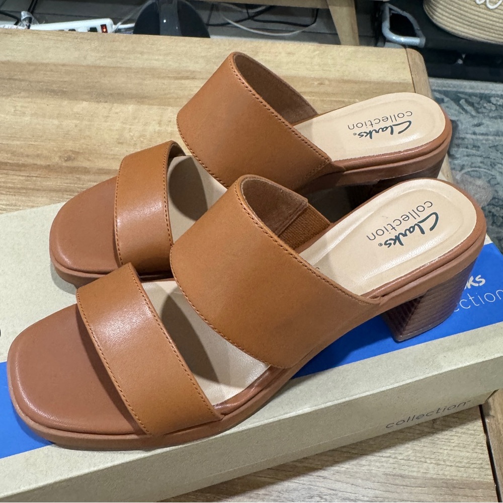Clarks Women's Brown Mules
